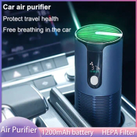 Xiaomi Youpin Car Air Purifier Room Deodorizer Negative Ion Remover Smoke HEPA Filter Portable Air Cleaner Freshener for Home
