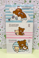 【震撼精品百貨】Rilakkuma San-X 拉拉熊懶懶熊~卡貼貼紙(3入)-條紋#19721