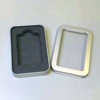 Hộp thiếc đựng bật lửa Zippo mặt trong suốt