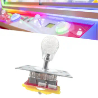 Joystick Grip Switchable Joystick Ball Top LED Arcade Illuminated Joystick for Coin Operated Gaming Arcade Game Machines Repair