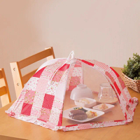 日本NEEDS LABO 六角形折疊食物罩 餐桌罩 菜罩63cm(菜罩 折疊式桌罩)