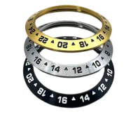 SKX007 Bezel, Stainless Steel, 24 time scale, SKX007 SKX009 SPRD Series Men's Diving Wrist Watch