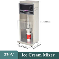 Freeze Fruit Yogurt Ice Cream Swirl Mixer Blender Commercial Fruit Ice Cream Mixing Machine