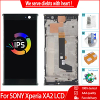 Original 5.2" For SONY Xperia XA2 LCD Display Touch Screen With Frame Digitizer Replacement For SONY XA2 LCDs Display