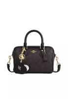 COACH Boxed Mini Rowan Crossbody Bag And Mirror Bag Charm Set In Signature Canvas CCL59