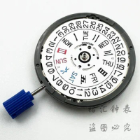 White Calendar Japan Seiko NH36A 24 Jewels Automatic Movement Crown at 3.0/3.8 O'Clock NH36 4R36A Watch Parts Stem Set