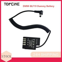 Topcine DMW-BLF19 Dummy Battery Adapter,Cameras External Power Replacement for Panasonic GH3 GH4 GH5 GH5S G9