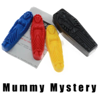 Mummy Prediction Magic Tricks Plastic Egyptian Mummy Mystery Box Close Up Magie Props Varied Drink Water Newspaper Magia Toys