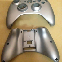 100pcs Replacement Part Silver Plastic Shell Case Front Housing Faceplate shell for Xbox 360 Controller