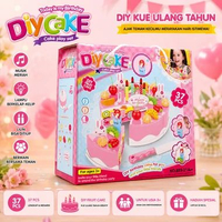 Mainan Kue Ulang Tahun Anak Set Kue Hias Kreatif 37 Pcs Bermain Peran Edukatif Usia 3 Tahun