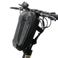 Bike Scooter Bag Scooter Handlebar Bag Waterproof Hard Shell EVA Storage Bag for Folding Bike Electric Scooter Cycling