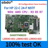 DAN97FMB6D0.For HP 22-C 24-F AIO Motherboard.With AMD Athlon 300U R3-3200U R5 R7-3700 CPU DDR4 L39043-001 L39043-601 L39043-603