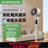 【台灣公司 可打統編】【992人在3小時內發貨】創維語音空氣循環扇家用驅蚊大風力輕音遙控立式落地扇宿舍電風扇