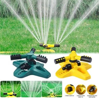 Sprinkler Pertanian Siram Tanaman Otomatis Putar 360 Derajat Kuning
