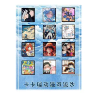 Wholesales Mixed Animation Quicksand Collection Cards One Piece Jjk Demon Spy Family Goddess Big Card Playing Acg Cards