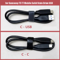 Short Original Type C to Type C USB3.1 Gen2 10Gbps Cable for Samsung T5 T7 Mobile Solid State Drive SSD Cable for T7Touch/Shield
