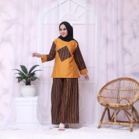 Setelan Wanita Kekinian Anjani Tunik Batik Terbaru 2025