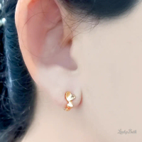 Anting Jepit Anak Bayi Xuping Lapis Emas Model Lope Kecil Lucu