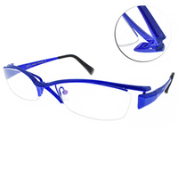 EOS眼鏡 純鈦半框/藍#J1009 L07