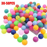 30/50Pcs Ping Pong Balls 40Mm Frosted Mixed Colours Game Table Tennis Balls Durable Seamless Table Tennis Ball Training Balls