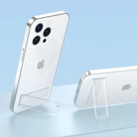 Invisible Transparent Phone Holder Kickstand Mini Folding Desk Tablet Stand Mount for iPhone Samsung Xiaomi Ultra Thin Holders