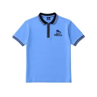 Kaos Polo Anak Laki Biru/ Boys Polo Shirt Blue/ That's Donald - Sky Blue 4-5 tahun