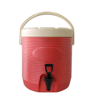 【台灣製】13型不鏽鋼保溫保冷茶桶(幽默藍)