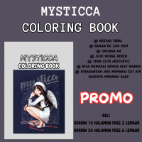 MYSTICCA Coloring Book Buku Mewarnai Sketsa Menggambar Anak Dewasa Buku Gambar Kertas Tebal Premium
