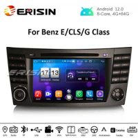 Erisin ES8710E 7" DSP Android 12.0 Car Multimedia DVD for Mercedes Benz E/CLS/G Class W211 W219 CarPlay &amp; Auto GPS 4G DAB+ WiFi