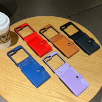 Leather Card Case Crossbody Lanyard Case for Samsung Galaxy Z Flip 3 4 5 5G Flip5 Flip4 Flip3 Fashion Portable Cover Korea