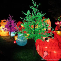 Free ship 6.5ft 1.8M 864 pcs height LED Cherry Blossom Tree Outdoor Wedding Garden Holiday Christmas Light Decor LEDs