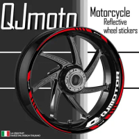 Reflective Motorcycle Accessories Wheel Sticker Hub Decals Rim Stripe Tape For QJMOTOR QJ600GS 600RR SRK600 QJ250 400 350