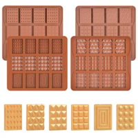 SILIKOLOVE Break Apart Chocolate Molds Silicone Chocolate Bar Mould Candy Silicone Forms Small Molds for Mini Wax Melts