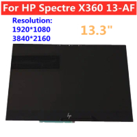 13.3" Lcd Touch Screen Digitizer Display Panel Assembly For HP Spectre X360 13-AF series