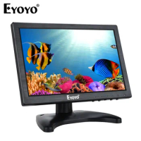 Eyoyo 10" Small Second Display1280x800 Resolution Desktop LCD Monitor With Speaker Support Remote Control Wall Mounting