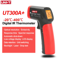 UNI-T UT300A Plus Laser Infrared Thermometer Handheld Termometro Digital Industrial Non Contact Лазерный Temperature Meter Gun