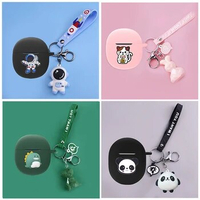 For xiaomi Redmi Buds 4 Case Cartoon Astronauts/Pandas/Cat Animal silicone Earphones Cover cute Redmi Buds 4pro