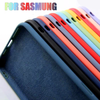 Original Liquid Silicone Case For Samsung Galaxy A54 A53 A52 A34 A12 S20 Fe S21 S22 S23 Ultra Note 20 10 Plus Cover Accessories