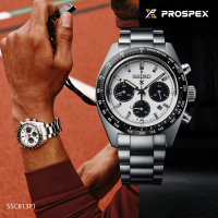 【SEIKO 精工】PROSPEX SPEEDTIMER 太陽能計時 熊貓 手錶/SK027(V192-0AF0S/SSC813P1)