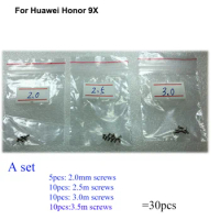 30PCS a set Silver Screw For Huawei Honor 9X mainboard motherboard Cover Screws Repair Parts For Huawei Honor 9 X