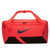 NIKE Unisex Training Brasilia Duffel Bag Small 41L Tas Pria / Wanita [DM3976-804] MISC Hot Lava/Blac