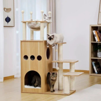 US Warehouse Multi-level Cat Tree Scratcher Cat Climb Tower Cat Condo Tree