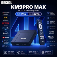 MECOOL KM9PRO Max 2GB 32GB 4K GTV Streaming Box Android TV Netflix Prime Video Disney Plus WiFi Dual