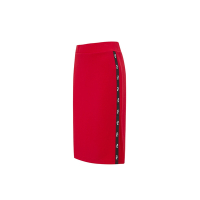 FILA 女針織窄裙-紅 5SKW-5444-RD