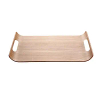 Kitchen Storage Tray Double Handles Square Wooden Tray Rustic Decorative Trayss For Bed Friut Tray Decorative Trays for Party