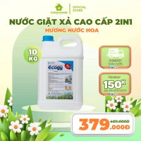 Nước Giặt Xả Cao Cấp ECOGY 10KG Hương Nước Hoa Thơm Dịu Nhẹ, Mềm Vải Không Gây Kích Ứng An Toàn Với 