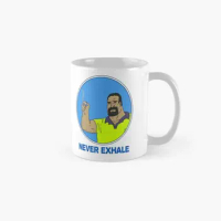 Never Exhale Mike Nolan Big Lez Show Cla Mug Picture Tea Printed Gifts Image Design Photo Drinkware Coffee Handle Round Cup