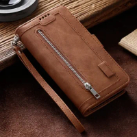 Realme 12 11 10 9 Pro Plus 5G Zipper Wallet Leather Flip Case For OPPO Realme 11 4G Luxury Cover Realmi 9i 8i 8 Pro 12+ Etui