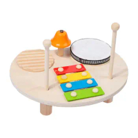 Montessori Percussion Instrument Enhance Hand to Eye Coordination Baby Music Toys Kids Drum Set Rhythm for Infants Age 2 3 4 5 6