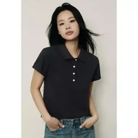 Giordano Women's (Online Exclusive) Korea Polo Shirt 0531550804 XL Black